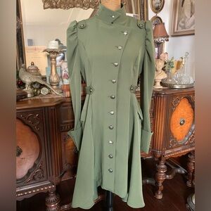 Vintage Victorian-inspired Steampunk Military-inspired Boho Trench Coat or Dress
